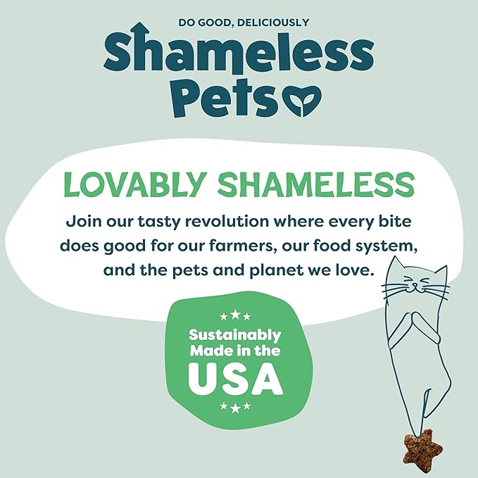 Shameless Pets Crunchy Cat Treats - Kitty Treats for Cats with Digestive Support, Natural Ingredients for Kittens, Healthy Flavored Feline Snacks - Variety Pack, 3-Pk