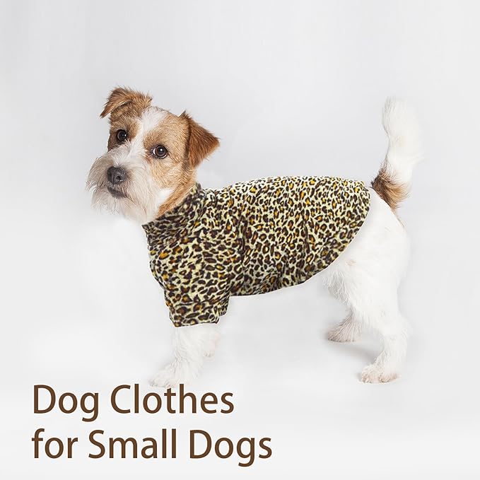 Sphynx Cat Clothes Leopard Hairless Cat Cloth Sweater Shirt Soft Warm Long Sleeves Pullover Pet Clothes Pajamas Dog Cloth for Small Dogs Jumpsuit Pet Sweaters (Leopard, X-Large)