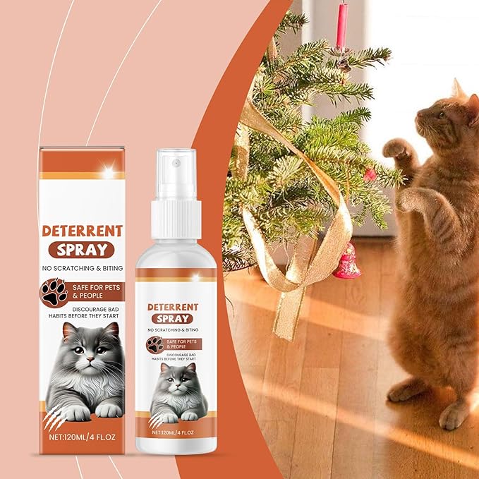 4floz Cats Sprays Indoor Pet Deterring Citrus Scented Extracts for Furniture Protections AntiClimbing Co