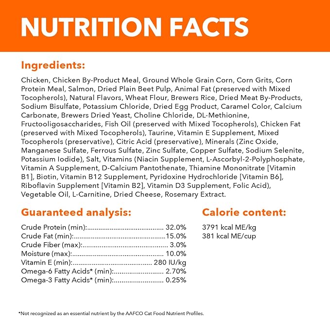 IAMS Healthy Enjoyment Dry Cat Food Chicken & Salmon Recipe, Cat Food Dry Recipe, 6 lb. Bag