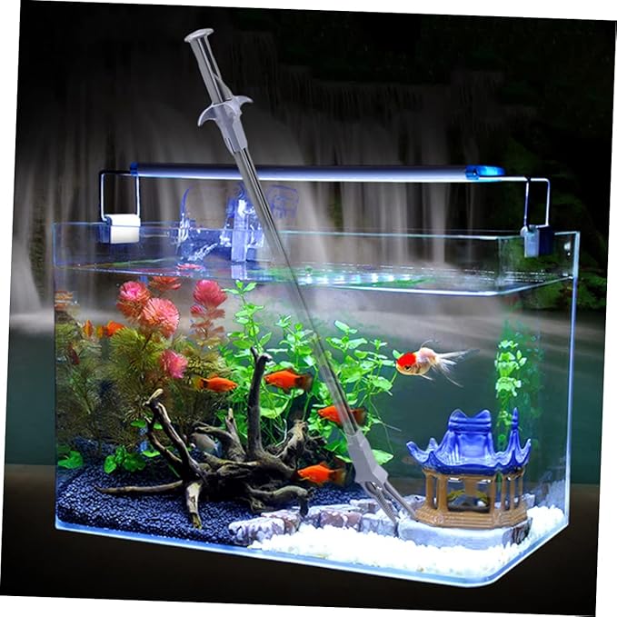 FRCOLOR 2pcs Aquatic Clip Cleaning Tweezers for Fish Tank Maintenance Tools for Easy Aquatic Plant Care and Fish Feeding and User-Friendly