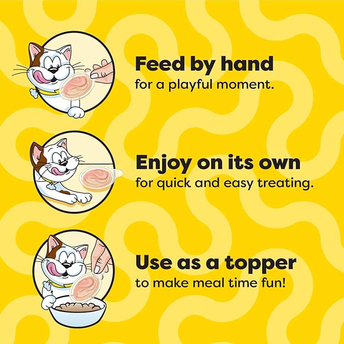 Temptations Lickable Spoons, Soft Lickable Cat Treats, Adult Wet Cat Treats, Variety Pack, 24 Spoons