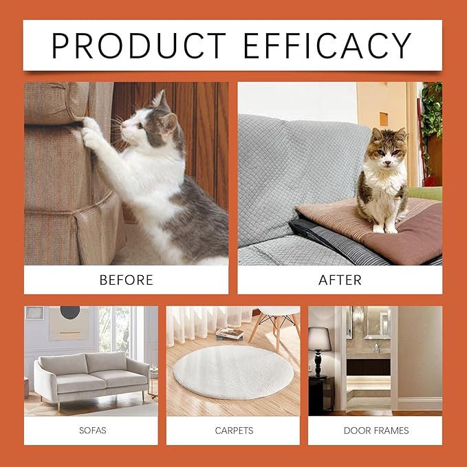 Cat Deterrent Spray - Natural Safe Premium Cat Spray Deterrent for Cats and Kittens, Cat Dogs Scratch Deterrent Training Aid Indoor and Outdoor for Furniture, Sofas, Curtain - 4.23 oz
