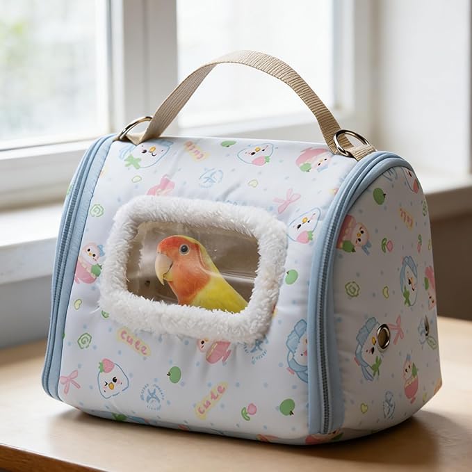 Genérico Bird Carrier | with Window Portable Parrot Carrier Bag | Carrier for Wild Birds, for Parrots, Parakeets and Canaries in Hiking and Camping