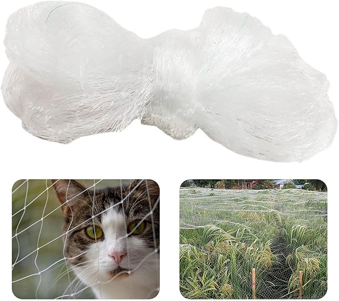 Cat Escape Proof Net - Heavy Duty Polyethylene Wire Mesh for Windows, Balcony & Outdoor Enclosures(6 * 3m)