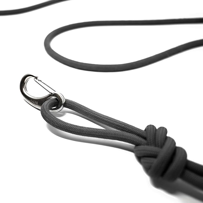 Long Rope Leash for Cats, Small Dogs & Puppies – Heavy Duty, Tangle-Free Lead for Walking, Training & Outdoor Play – Durable Nylon Pet Leash (Black, 10FT)