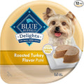 Blue Buffalo Delights Natural Adult Small Breed Wet Dog Food Cups, Pate Style, Roasted Turkey Flavor in Savory Juice 3.5-oz (Pack of 12)