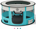 Playpen for Dogs, 44"*44"*24" Large Foldable Pet Play Pens Indoor Outdoor Exercise Pen with Carrying Case Food Bowl for Cat Puppy Rabbit