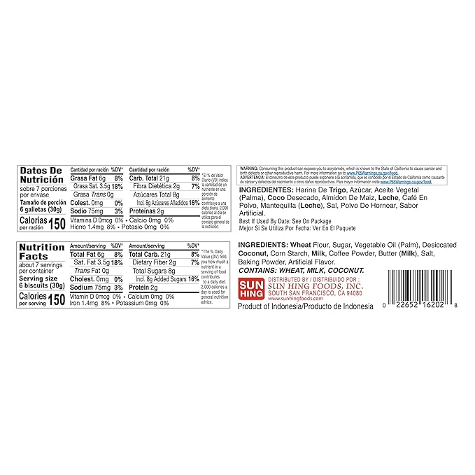 Parrot Coffee Milk Biscuits 7oz（Pack of 4）