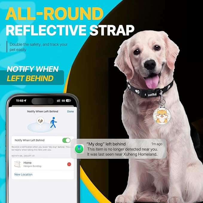 Cat Tracke Collar-Cat GPS Tracker-GPS Tracker for Cats-Pet Tracker| Android and iOS Universal | No Monthly Fee | Waterproof | Works with Any Collar