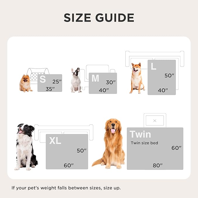 Bedsure Waterproof Blanket for Bed - Soft Print Sherpa Fleece Pet Cat Dog Blankets for Large Dogs Couch Protection, Soft Plush Reversible Furniture Protector, Twin Size, 60"x80", Beige