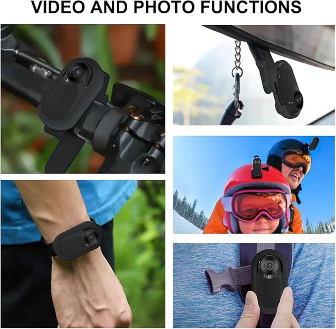 1080P Dog Collar Camera, Lightweight Pet Collar Cam with 0.96 inch LCD Display, 170° Wide Angle, Mini Pet Camera for Dogs Cats