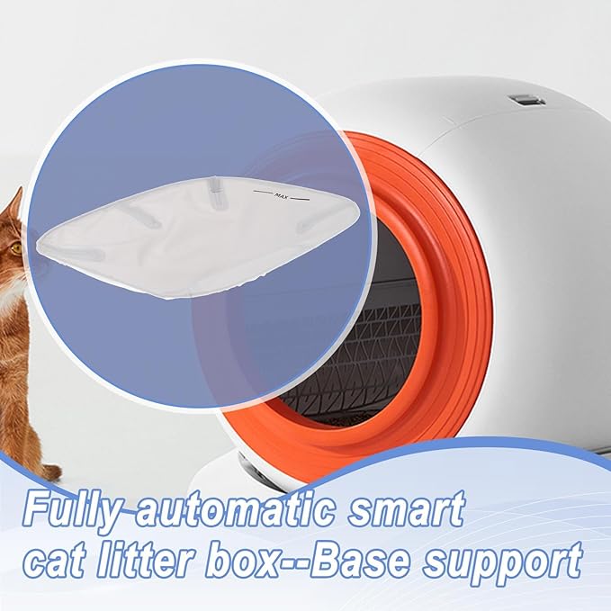 Cat Litter Tray Waste Collector for Automatic Self-Cleaning Boxes Replacement Accessory Parts PP Material- Base