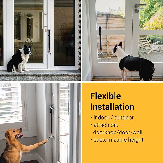 SVD.PET (2-Pack Puppy Bell Doorbells, Dog Bells for Potty Training, Attach to doorknob or Anywhere Near The Door, Length and Height Adjustable (Blue)