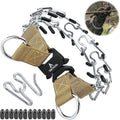 Quick Release Dog Training Collar Adjustable Stainless Steel Collar for Small Medium Large Dog (Tan, S Neck Girth 11.2"-14.5")