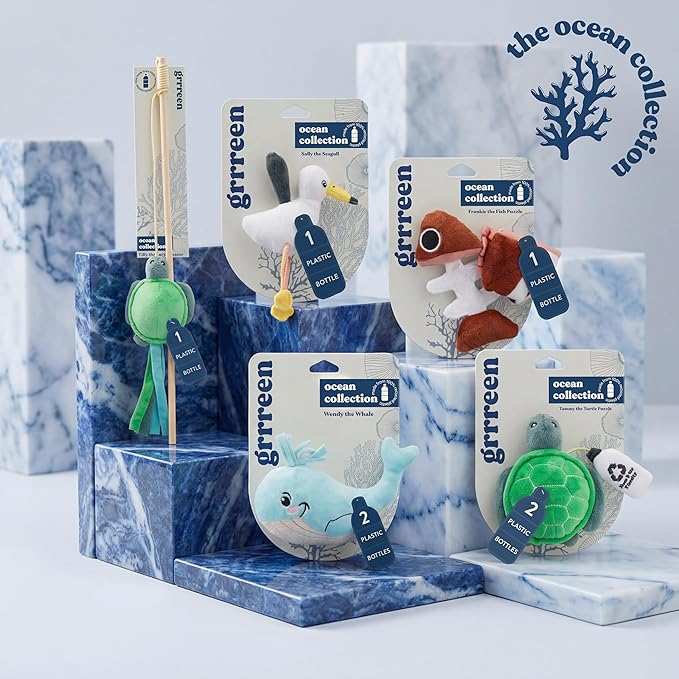Cat Toys | Plush Toy Fish Puzzle Cat Toys for Indoor Cats | Eco Friendly Toy Made from Non Toxic Materials