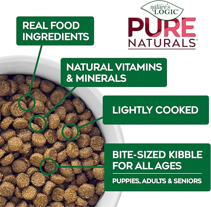 Nature’s Logic Pure Naturals™ 100% Natural Beef Recipe Synthetic-Free Dry Dog Food, 12 lbs