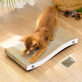 Cat Scratcher, Durable Scratch Pad, Corrugated Cardboard Scratching Board for Indoor Cats, Heavy Duty, Double-Sided Usability, Recyclable, with Catnip, Medium, 1 Pack