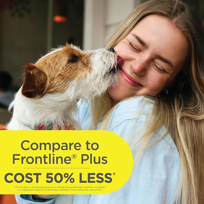 FirstAct Plus Flea Treatment for Dogs, Large Dogs 45-88 lbs, 6 Doses, Same Active Ingredients as Frontline Plus Flea and Tick Prevention for Dogs