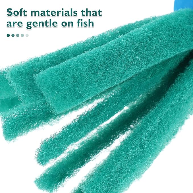 Sewroro 10pcs Fish Spawning Mops: Floating Egg Collector for Aquarium Tanks - Soft Sponge Breeding Grass for Fry Protection and Fish Farming Supplies