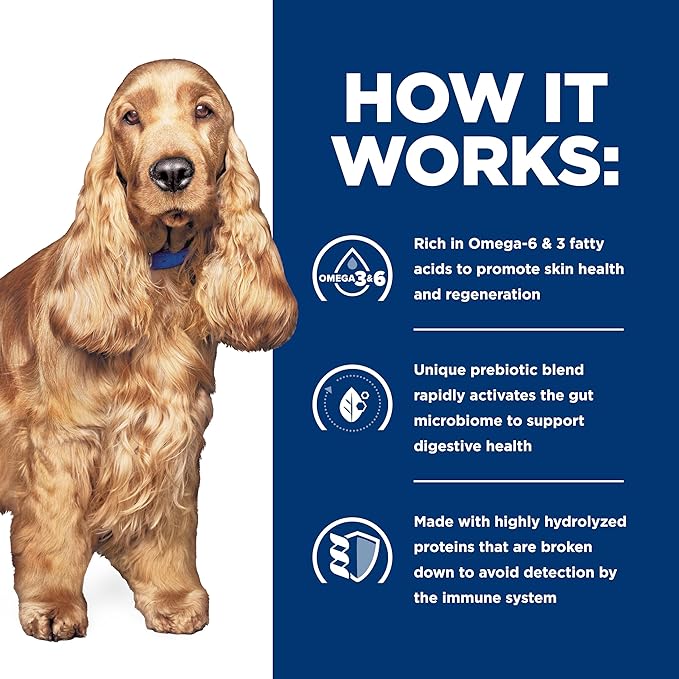 Hill's Prescription Diet z/d Skin/Food Sensitivities Hydrolyzed Dry Dog Food, Veterinary Diet, 25 lb. Bag