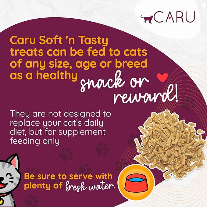 Caru - Soft ‘n Tasty Baked Bites - Chicken Bites Cat Treats - Flavorful All-Natural Treats - 3 oz. (Pack of 2)