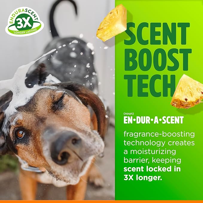 TropiClean Itch Relief Dog Shampoo, Powerful Odor Control, Long-Lasting Pineapple Scent, Puppy Safe, Made in The USA, Cat Friendly, 20oz.