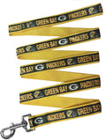 NFL PET Leash Green Bay Packers Dog Leash, Large Football Team Leash for Dogs & Cats. A Shiny & Colorful Cat Leash & Dog Leash Licensed by The NFL