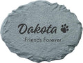 Let's Make Memories Personalized Dog or Cat Memorial Garden Stone - Forever Remembered- Script Font