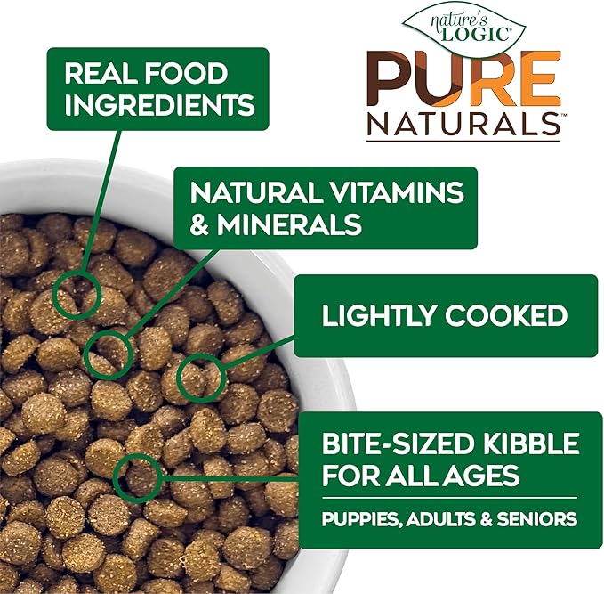 Nature’s Logic Pure Naturals™ 100% Natural Chicken Recipe Synthetic-Free Dry Dog Food, 12 lbs