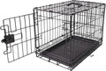 Amazon Basics Durable, Foldable Metal Wire Small Dog Crate with Tray, Single Door, 24 x 18 x 20 in, Black