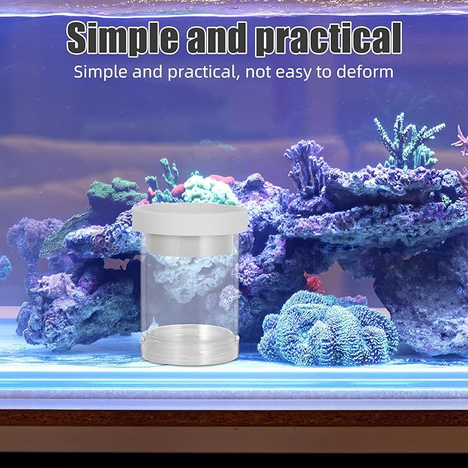 POPETPOP Fish Breeding Isolation Box Floating Fish Incubator Hatchery Mesh Divider for Guppy and Small Juvenile Aquarium Use White Small