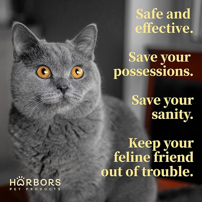 Harbors Cat Scratch and Chewing Deterrent Spray - 4 oz / 118 ml | Formulated with Essential Oils | 100% Satisfied or Return