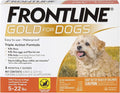 FRONTLINE Gold Flea & Tick Treatment for Small Dogs Up to 5 to 22 lbs., Pack of 3