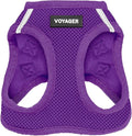 Best Pet Supplies Voyager Step-in Air Harness - All Weather Mesh, Reflective, No Pull Harness for Dogs, Cats - Secure with Hook & Loop Fastener, Buckle, Double D-Rings - Purple, XS