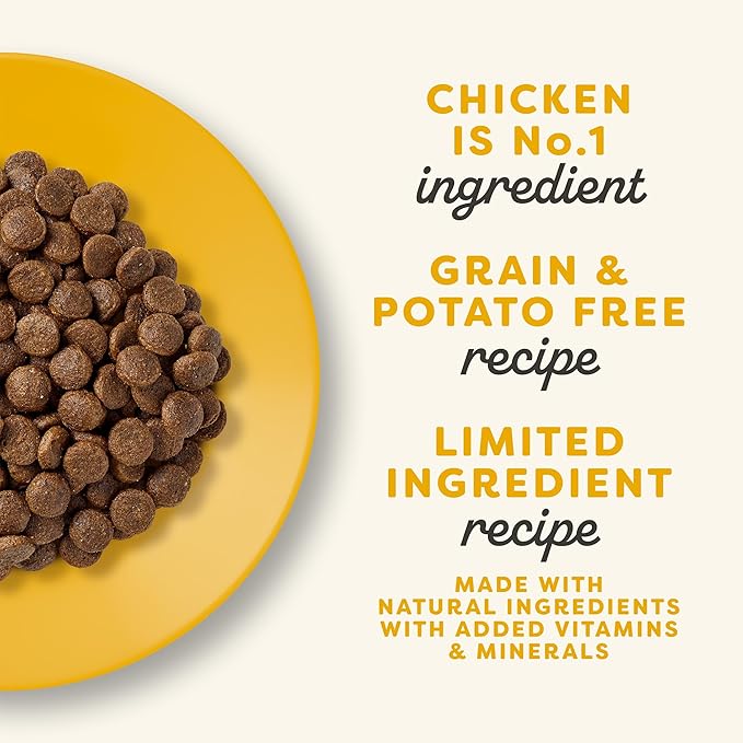 Applaws Complete Dry Cat Food, Grain-Free, Limited Ingredient with Added Vitamins & Minerals, Protein, Supports Digestion, Chicken (11 Pound Bag)