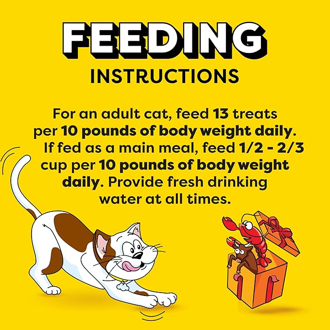Temptations Birthday Cat Treats, Crunchy and Soft Cat Treats, Lobster & Beef Flavor, 16 oz. Tub