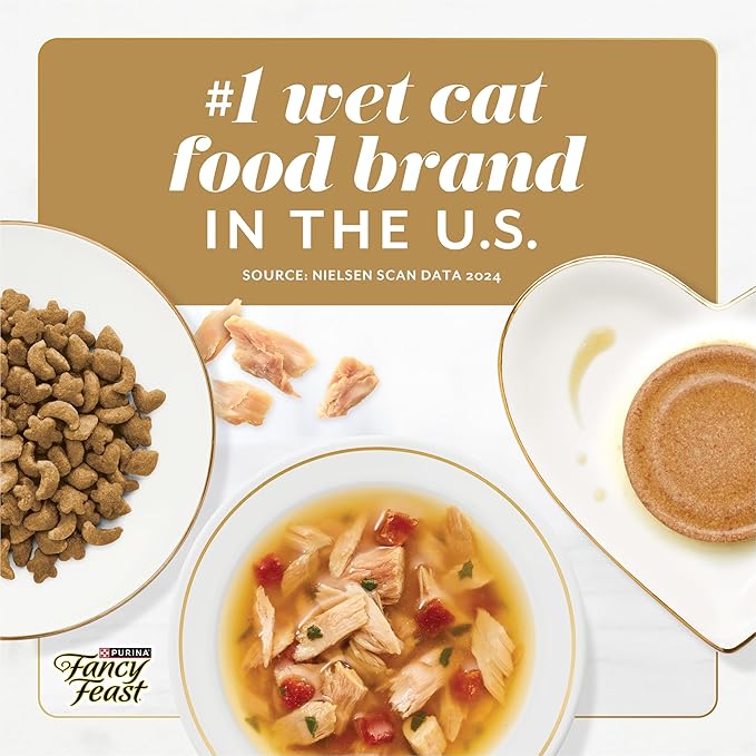 Fancy Feast Gems Pate Cat Food Mousse with Beef and a Halo of Savory Gravy Cat Food - 4 oz. Boxes,(Pack of 16)
