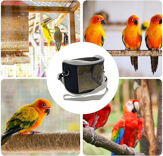 Bird Carrier – Lovebirds Outdoor Carrying Pouch | Breathable Cockatiel Carrier For Macaw, Budgies, And Small Birds, Ideal For Vet Visits, Short Trips, Walking, Travel, Pet Parents, Animal Lovers, Trai