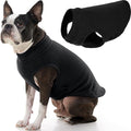 Gooby - Stretch Fleece Vest, Pullover Fleece Vest Jacket Sweater for Dogs, Black, Large