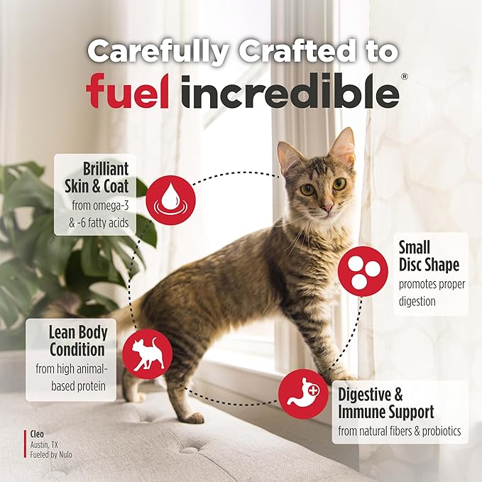 Nulo Freestyle Cat & Kitten Dry Food - Chicken & Cod Recipe, High Protein Grain Free Cat Food, Natural Kibble with Probiotics & Omega Fatty Acids, 4lb Bag