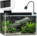 3 Gallon Hot-Bent Black-Back Fish Tank, Aquarium Fish Tank,Easy to Maintain Small Aquarium for Betta/Goldfish/Snails/Shrimp and Aquatic Planting, Perfect for Home, Office, and Decor