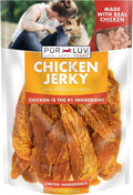 Pur Luv Chicken Jerky Dog Treats, Made with 100% Real Chicken Breast, 16 Ounces, Healthy, Easily Digestible, Long-Lasting, High Protein, Satisfies Dog's Urge to Chew
