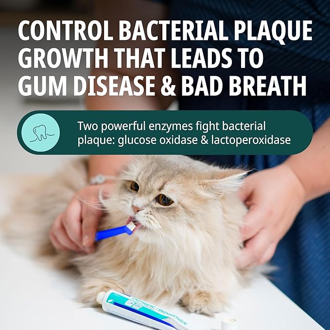 Virbac C.E.T.® Oral Hygiene Kit for Dogs | Poultry-flavor Toothpaste | Fingerbrush and Pet Toothbrush