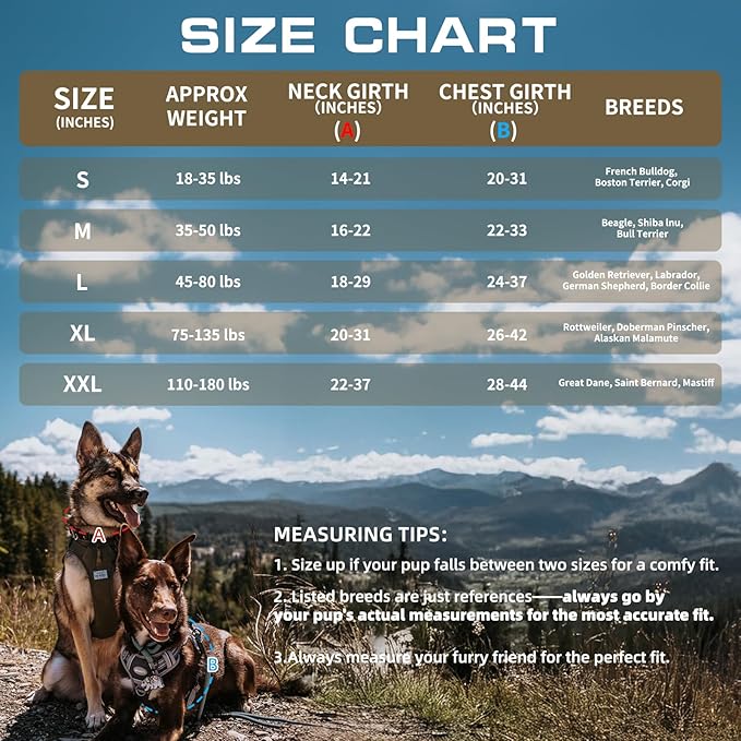AUROTH Tactical Harness for Large Dogs No Pull Adjustable Pet Harness Reflective K9 Working Training Easy Control Military Service Pet Vest Army Yellow XL