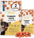iPaw 2 Saver Combo Turkey Tots Dog Treats for Puppy Training, All Natural Human Grade Dog Treat, US Sourced Raw Material, Hypoallergenic, Easy to Digest (Turkey Tots), 2 Packs
