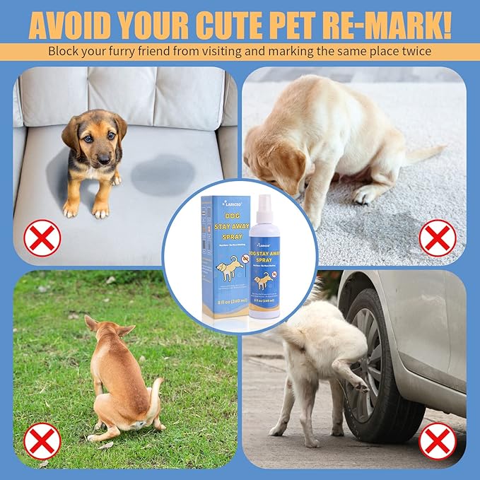 8 Oz Quality Dog Not Here Pee for Your Pet Training - Keep Your Dog from Peeing Indoors and Outdoors - Gentle and Effective Pet Behavior Aid - Pet-Friendly Spray to Curb Dog Urine Behavior
