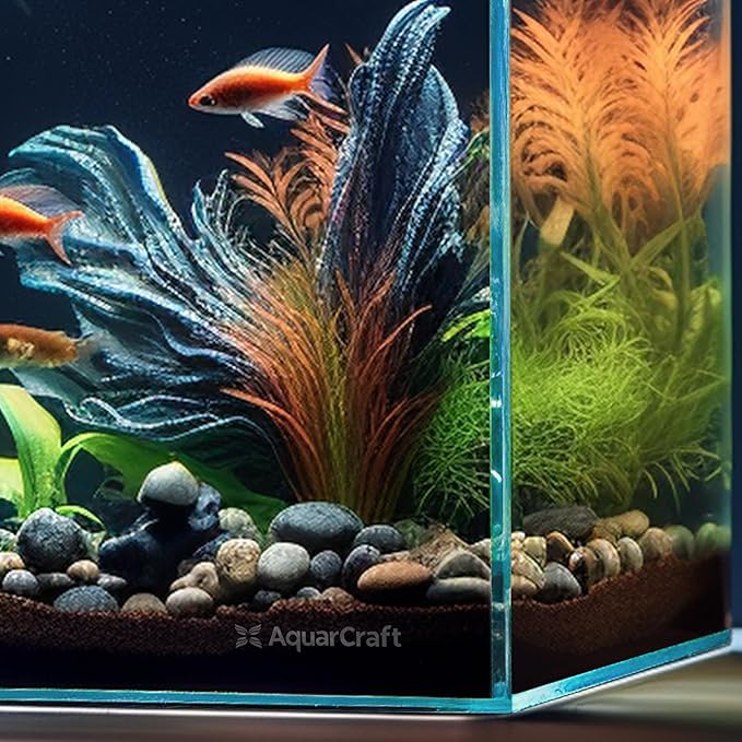 Ultra Clear Glass Fish Tank, 16 Gallon，6mm Thickened Rimless Aquarium Tank Low Iron, Large Big Aquarium 23.6in x11.8 in x14.2in
