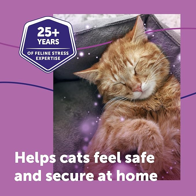 FELIWAY® Classic 3 x 30 Day Cat Calming Refills for Pheromone Diffuser, 3 x 48ml Value Pack - Helps Reduce Common Signs of Stress in Cats & Kittens, Enhanced Calming