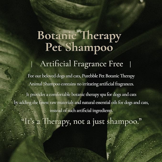 Pet Shampoo Refresh Purple Botanical Line- for Soft and Shiny Coat and Fur- Cleanses, Conditions, and Detangles, pH- Balancing Formula for Pets, No Artificial Fragrance, 300ml / 10.14 fl oz